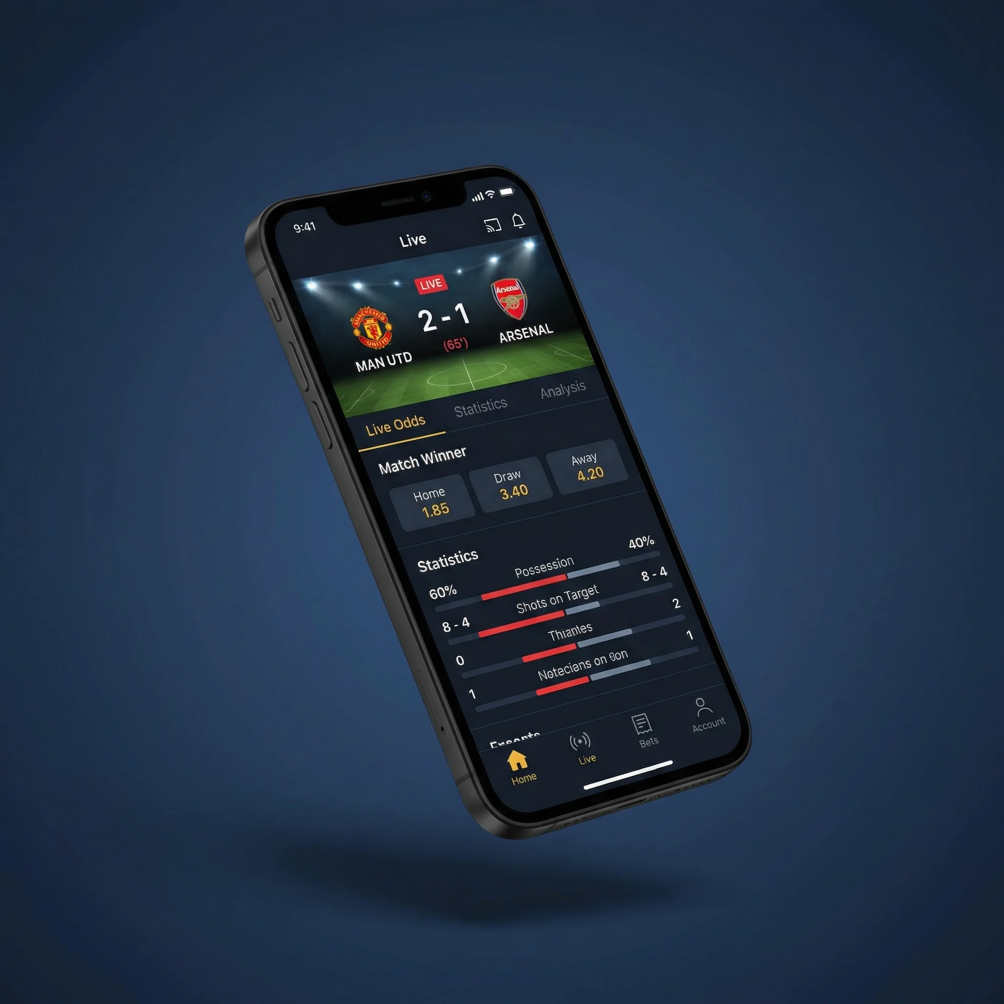 竞彩足球移动端APP界面展示